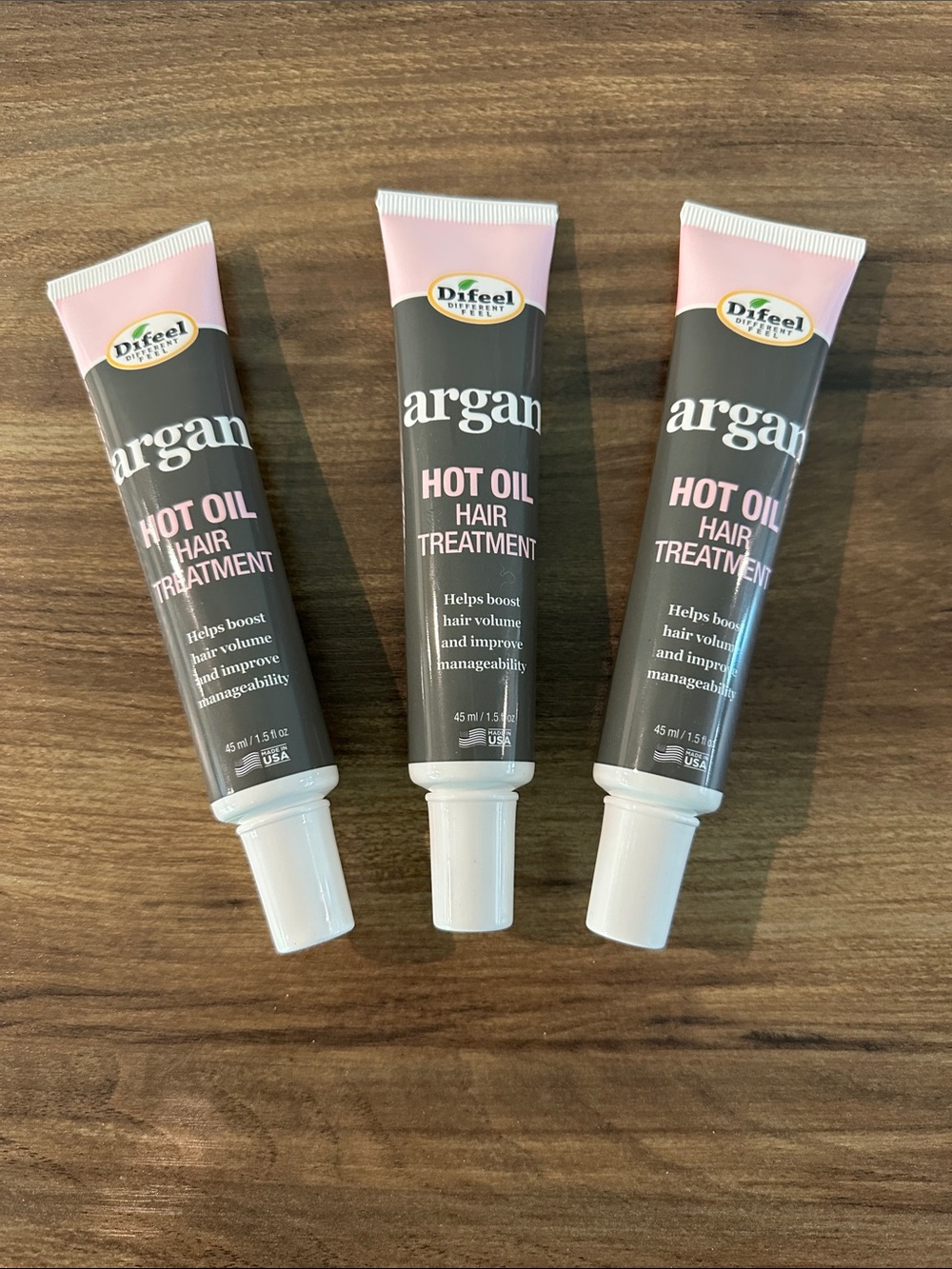 Argan Hot Oil Hair Treatment - Pink & Brown